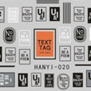 ネイルシール　メッセージ　TEXT TAG (HANYI-020)