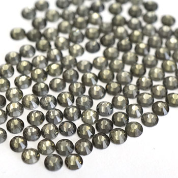 MsNail　高品質ガラスストーン　ブラックダイヤモンド　2.5mm　ss8　(約100P)