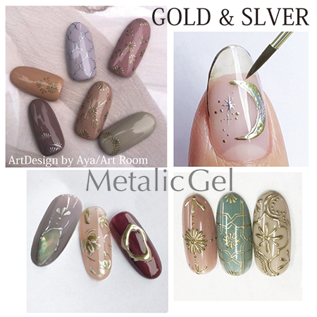 ネイル用品激安通販ショップmsnail Naility ジェルネイルカラー 4g M02 メタリックジェル ゴールド