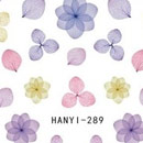 ネイルシール　フラワー　紫陽花　パープル　(HANYI-289)