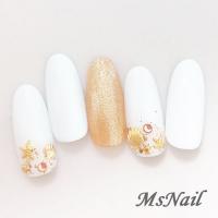 MsNail　メタルパーツ　スターフィッシュ　ゴールド　3mm (20P)