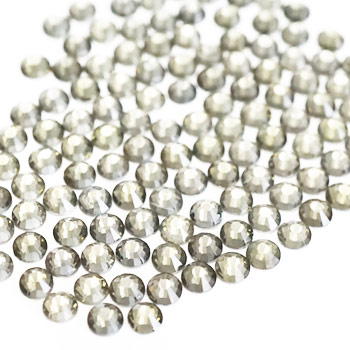 MsNail　高品質ガラスストーン　ブラックダイヤモンド　1.5mm　ss4　(約100P)